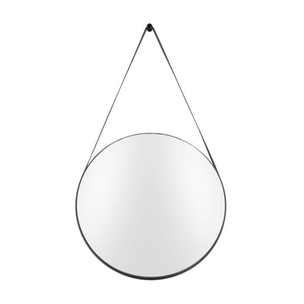Sieninis veidrodis su juodu rėmu PT LIVING Balanced, ø 47 cm
