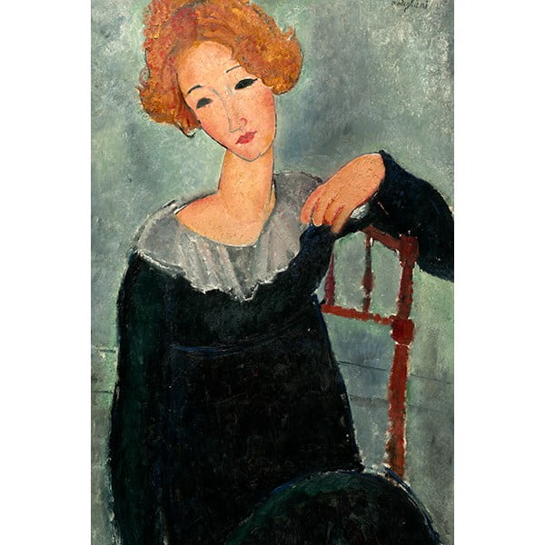 Amedeo Modigliani reprodukcija Woman with Red Hair, 60 x 40 cm