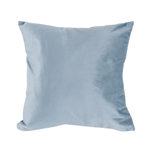 Šviesiai mėlyna aksominė pagalvė PT LIVING Tender, 40 x 40 cm