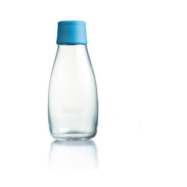 Šviesiai mėlynas stiklinis buteliukas ReTap, 300 ml