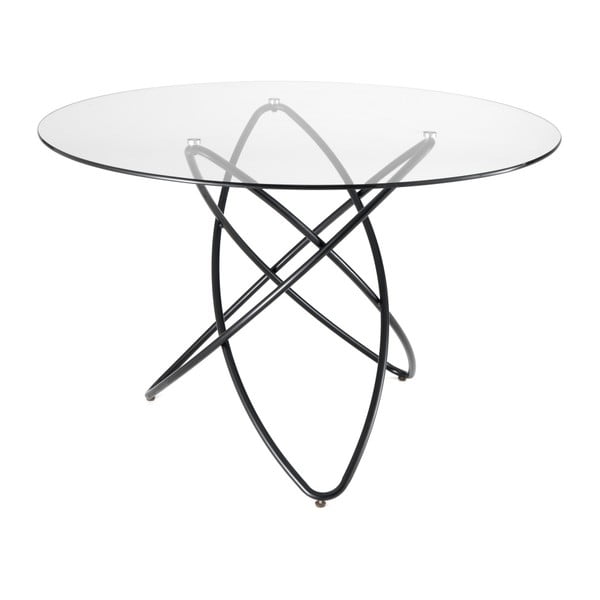 Valgomojo stalas su grūdinto stiklo stalviršiu Tomasucci Hula Hoop, ⌀ 120 cm
