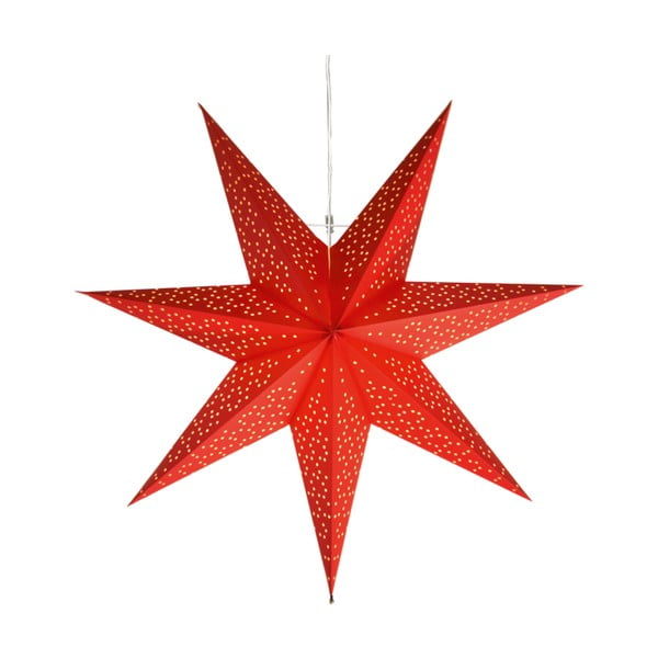 Raudona šviesos dekoracija Red Star Trading, ⌀ 54 cm