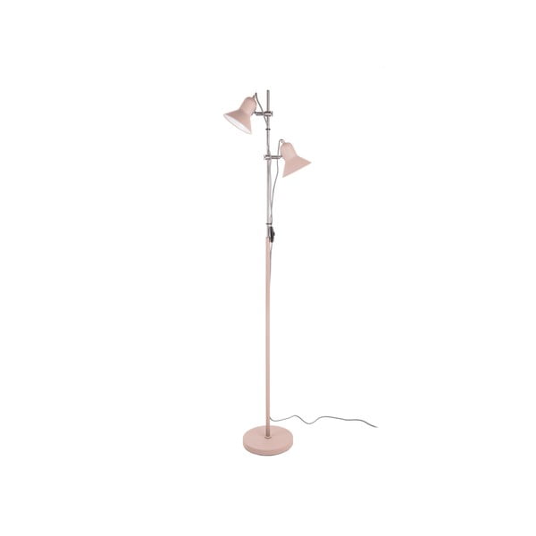 Šviesiai rožinės spalvos grindų šviestuvas Leitmotiv Slender, aukštis 153 cm