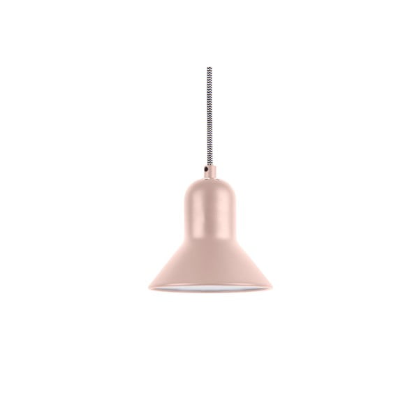 Šviesiai rožinis pakabinamas šviestuvas Leitmotiv Slender, aukštis 14,5 cm