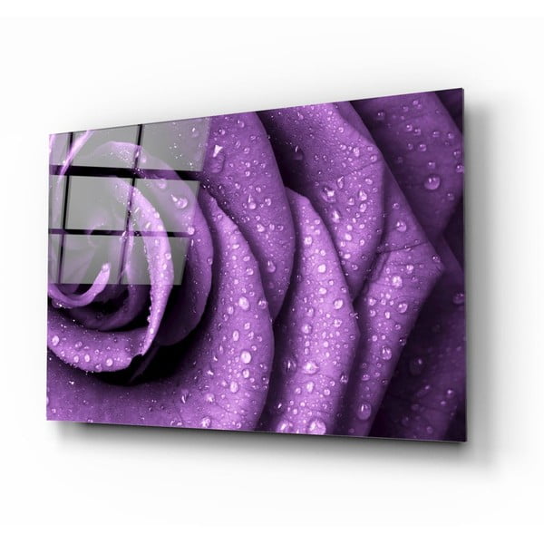 Paveikslas ant stiklo Insigne Purple Rose