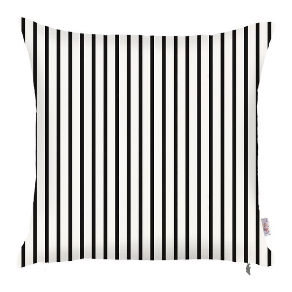 Juodai baltas užvalkalas Mike & Co. NEW YORK Pinky Light Stripes, 43 x 43 cm