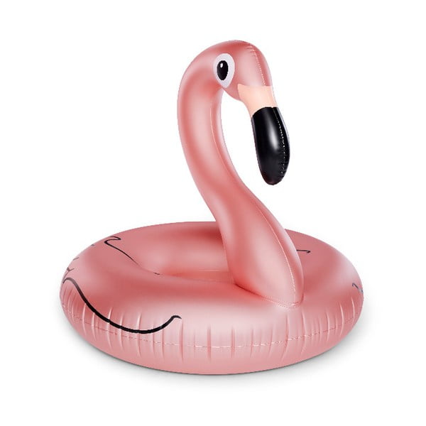 Šviesiai rožinis pripučiamas flamingo formos ratas Big Mouth Inc.