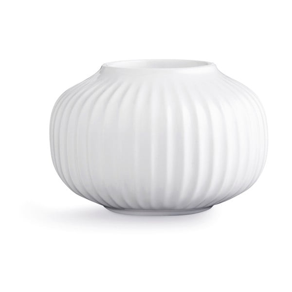 Balta porcelianinė žvakidė Kähler Design Hammershoi, ⌀ 10 cm