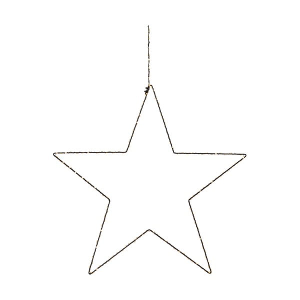 Juoda pakabinama kalėdinė dekoracija Markslöjd Alpha Star, aukštis 30 cm