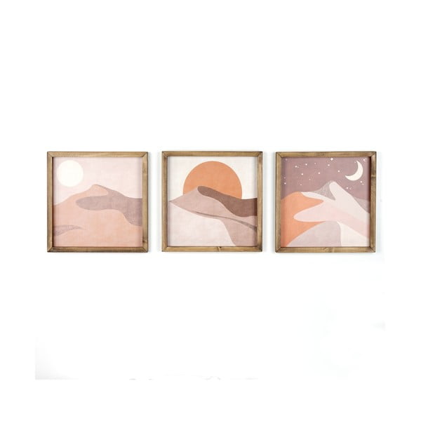 3 paveikslų rinkinys Kate Louise Desert, 33 x 33 cm