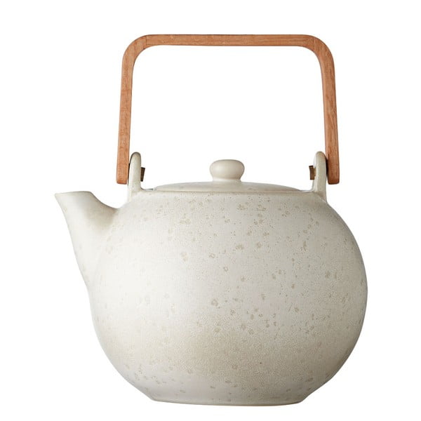 Kreminės matinės keramikos arbatinukas Bitz Basics, 1,2 l
