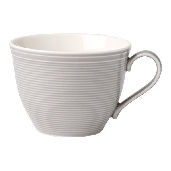 Baltai pilkas porcelianinis kavos puodelis Villeroy & Boch Like Color Loop, 250 ml