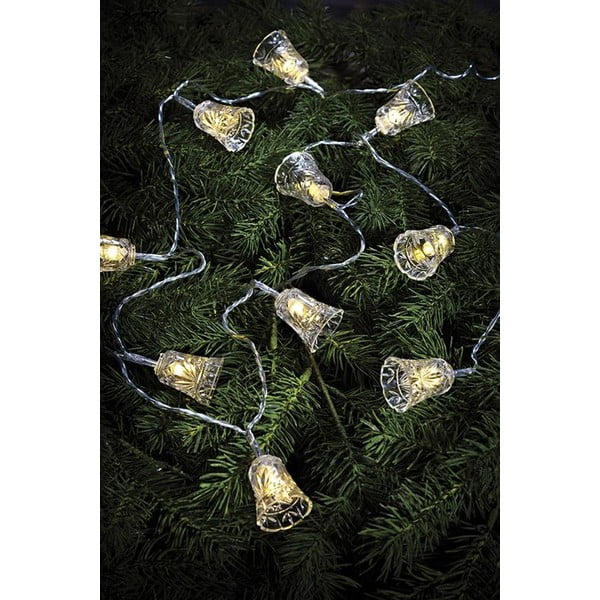 Skaidri LED lempučių girlianda Markslöjd Bell, 10 lempučių, 210 cm ilgio