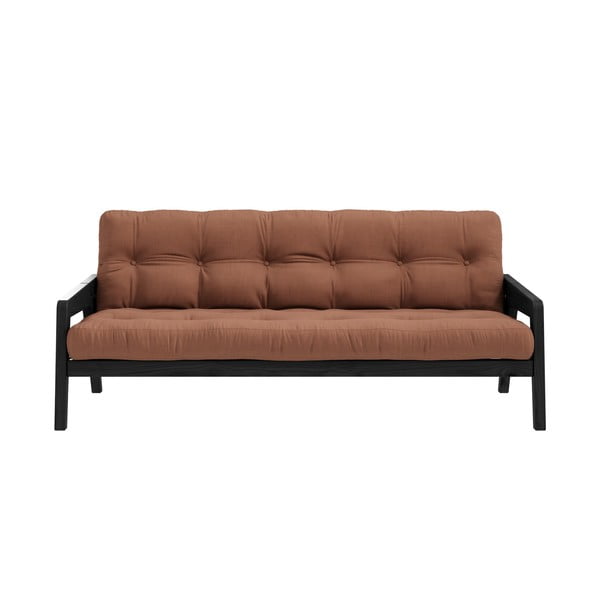 Sulankstoma sofa Karup Design Grab Black/Clay Brown