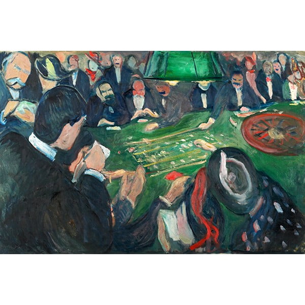 Edvard Munch reprodukcija At the Roulette Table in Monte Carlo, 40 x 26 cm