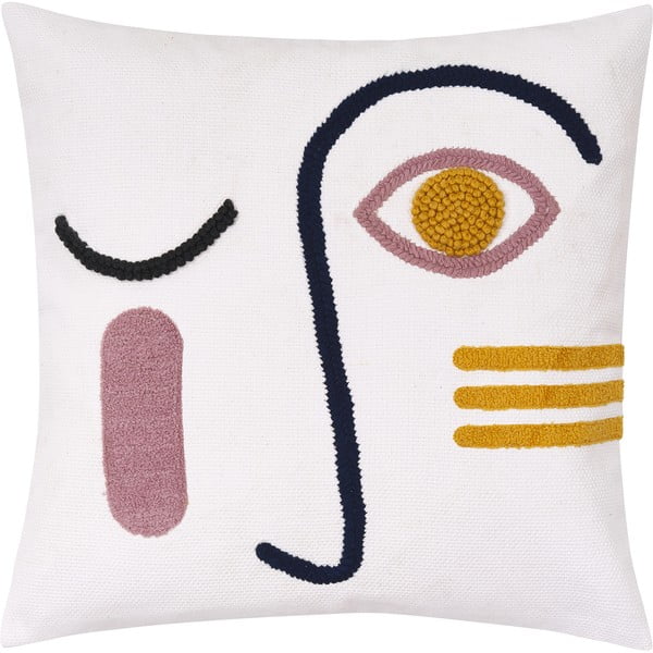 Medvilninis dekoratyvinis pagalvės užvalkalas Westwing Collection Adin, 45 x 45 cm