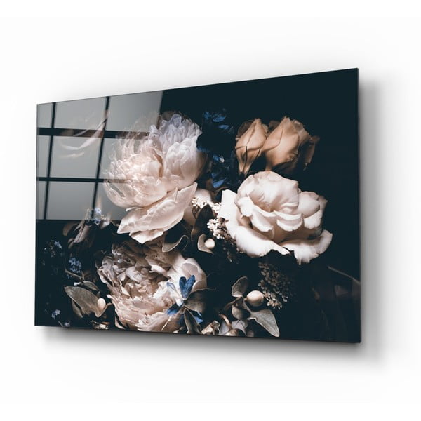 Paveikslas ant stiklo Insigne Bouquet, 72 x 46 cm