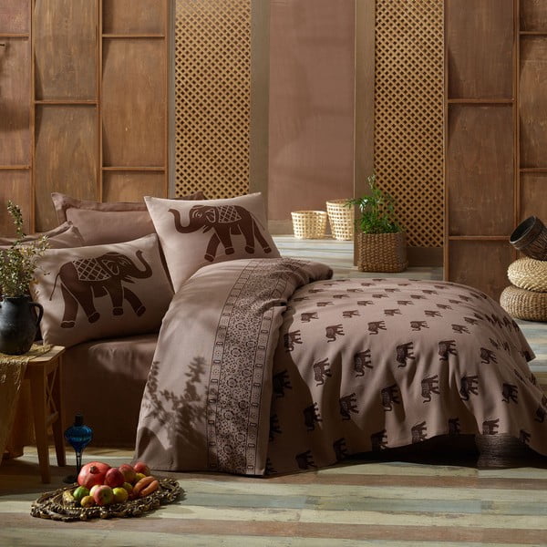 Medvilninė lovatiesė dvigulei lovai su pagalvių užvalkalais ir paklode Fil, 200 x 235 cm