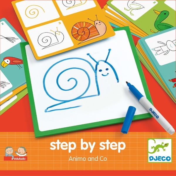 Kūrybinio lavinimo rinkinys vaikams Djeco Step By Step