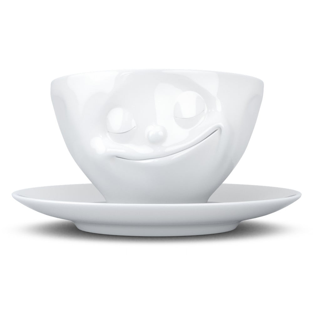 Baltas porceliano kavos puodelis su veidu 58 products, tūris 200 ml