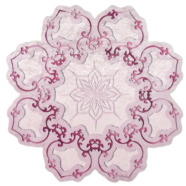 Rožinis kilimas Vitaus Camina Feo, ⌀ 80 cm