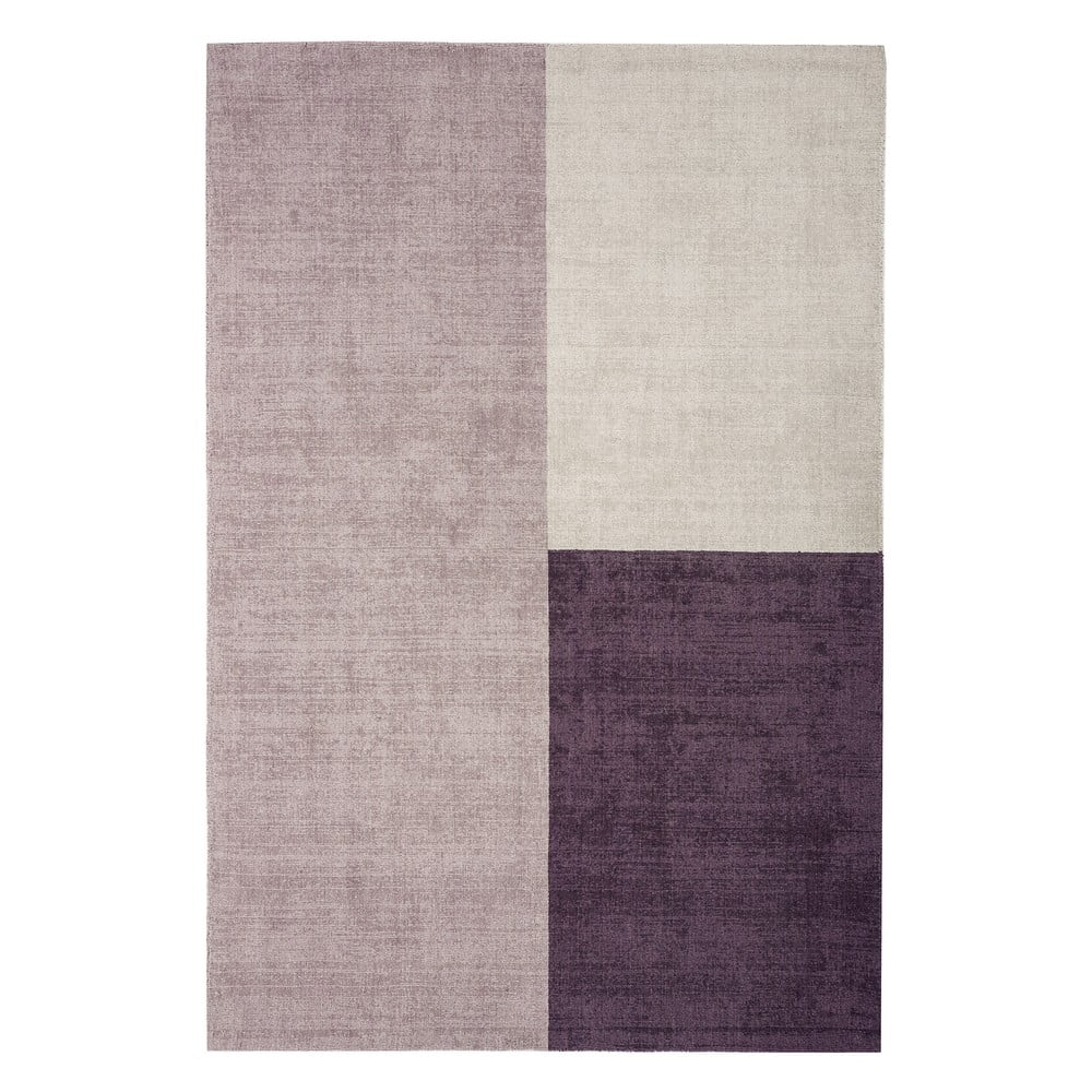Smėlio ir violetinės spalvos kilimas Asiatic Carpets Blox, 160 x 230 cm