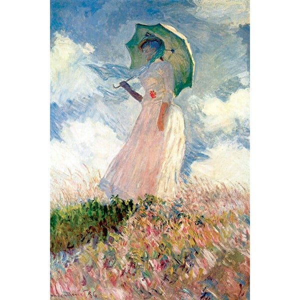 Claude Monet reprodukcija Woman with Sunshade, 70 x 45 cm