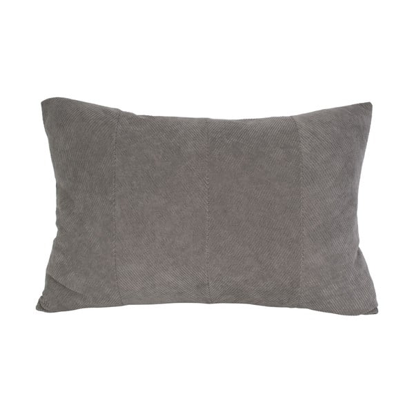 Pilka aksominė pagalvė PT LIVING Velvet, 60 x 30 cm