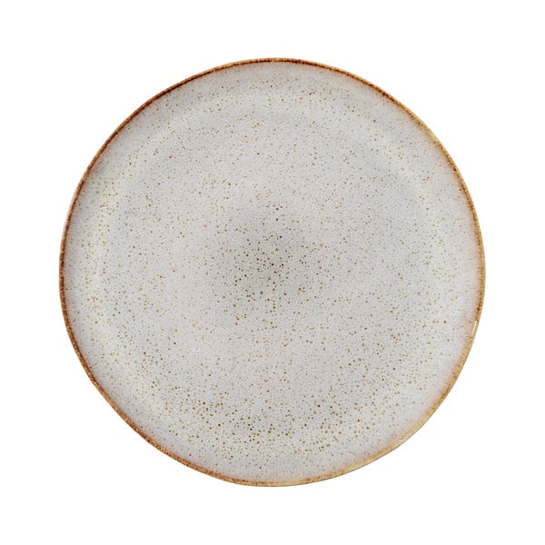 Pilka keraminė desertinė lėkštė Bloomingville Sandrine, ø 22 cm