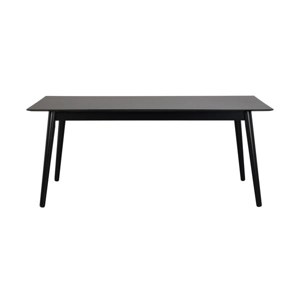 Juodas pietų stalas Rowico Lotta, 180 x 90 cm