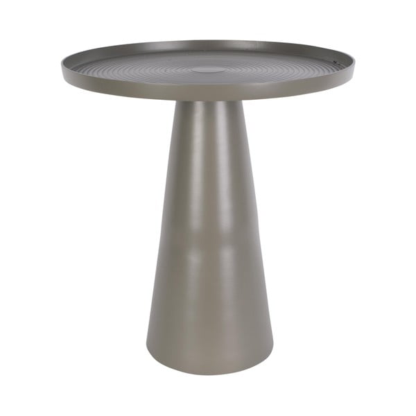Pilkos spalvos metalinis šoninis staliukas Leitmotiv Force, aukštis 43 cm