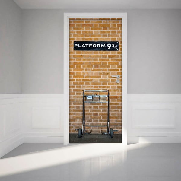 Lipnus dekoratyvinis lipdukas durims Ambiance Harry Potter Platform, 83 x 204 cm