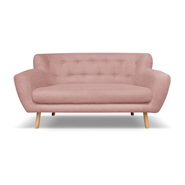 Šviesiai rožinė sofa Cosmopolitan Design London, 162 cm