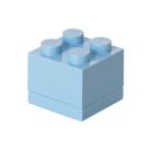 Šviesiai mėlyna LEGO® Mini Box laikymo dėžutė