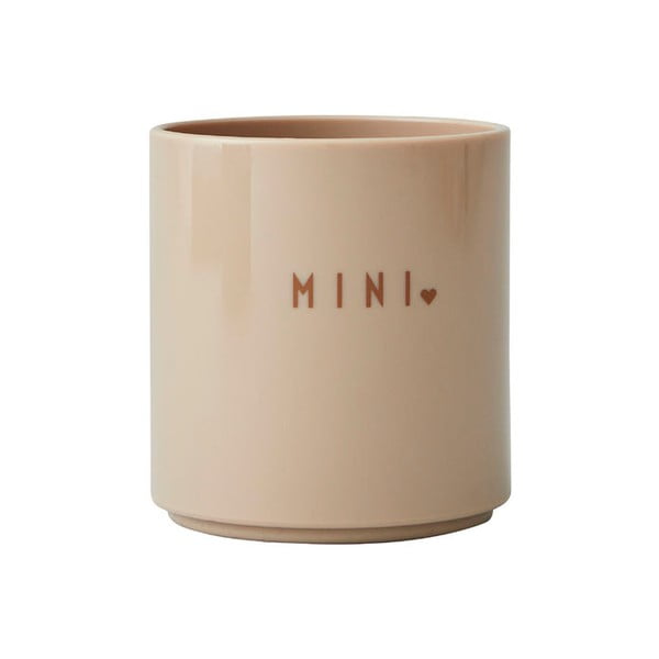 Smėlio spalvos vaikiškas puodelis Design Letters Mini Love