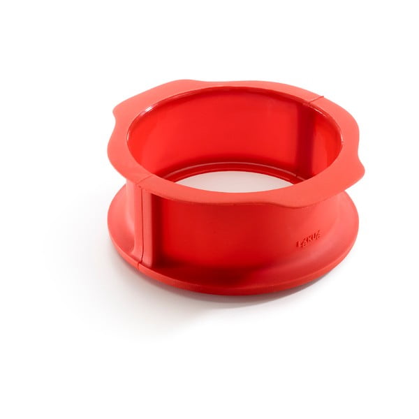 Raudona silikoninė torto forma Lékué Springform, ⌀ 15 cm