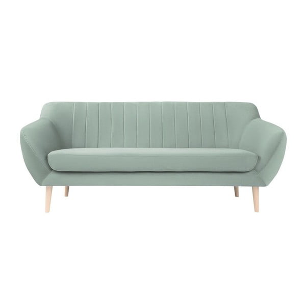 Mėtų žalios spalvos aksominė sofa Mazzini Sofas Sardaigne, 188 cm