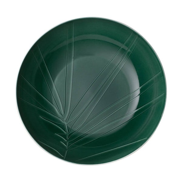 Baltos ir žalios spalvos porceliano serviravimo indas Villeroy & Boch Leaf, ⌀ 26 cm
