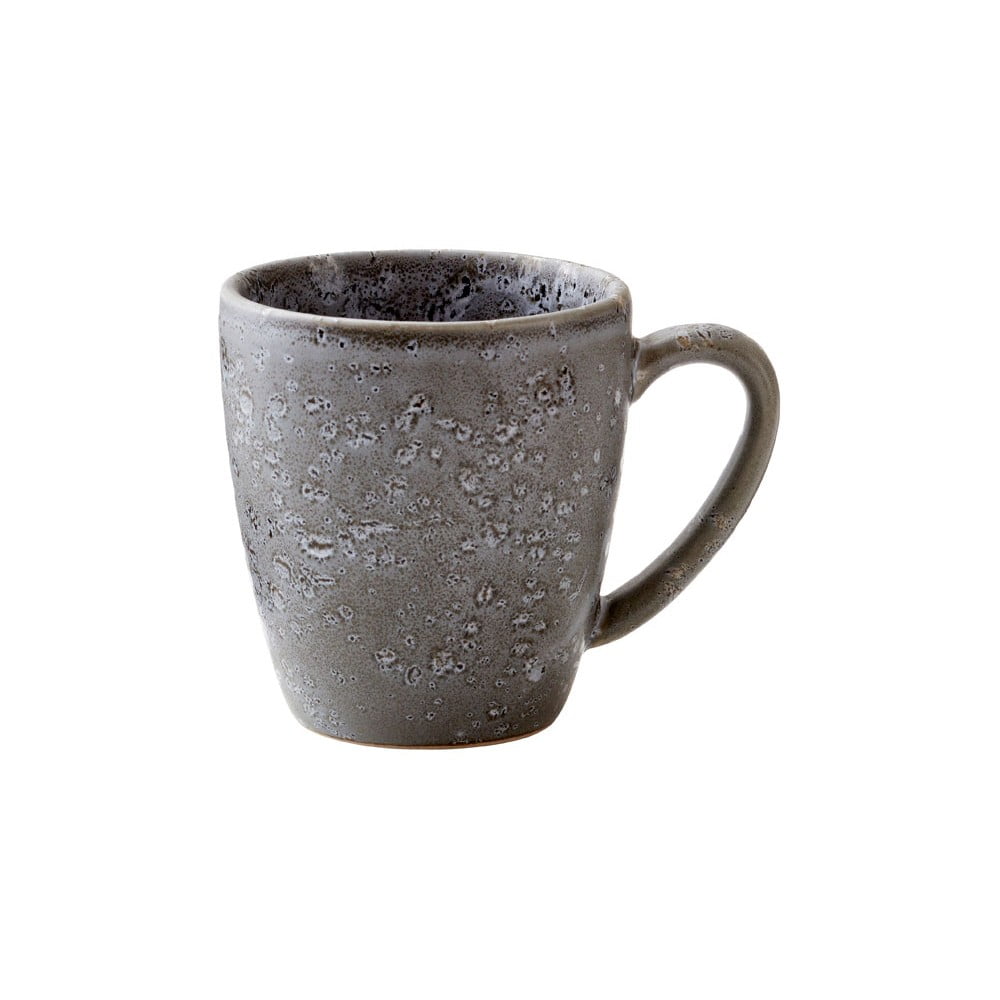 Pilkas akmens masės puodelis su rankena Bitz Basics, 190 ml