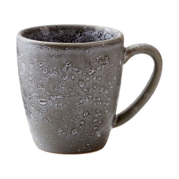 Pilkas akmens masės puodelis su rankena Bitz Basics, 190 ml