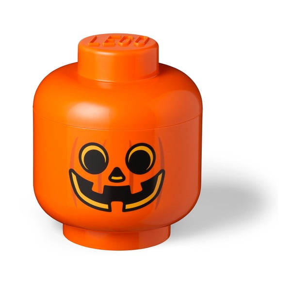 Oranžinė daiktadėžė LEGO® Pumpkin Head L