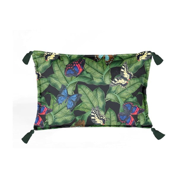 Žalia aksominė pagalvėlė Velvet Atelier Borlas, 50 x 35 cm