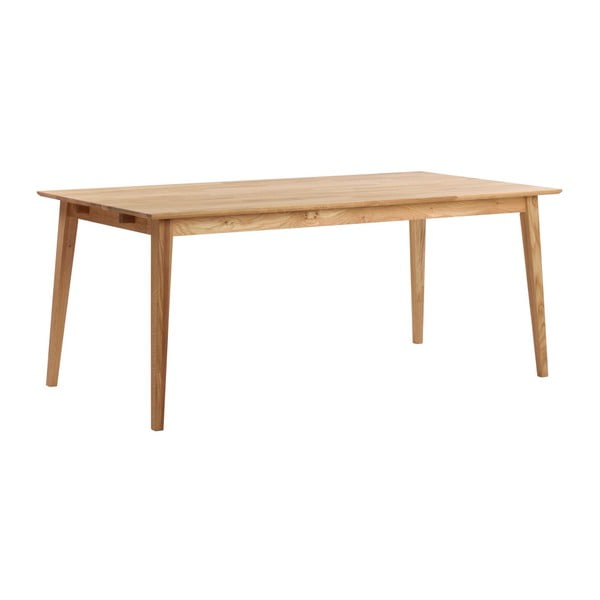 Natūralios ąžuolo medienos valgomojo stalas Rowico Mimi, 180 x 90 cm
