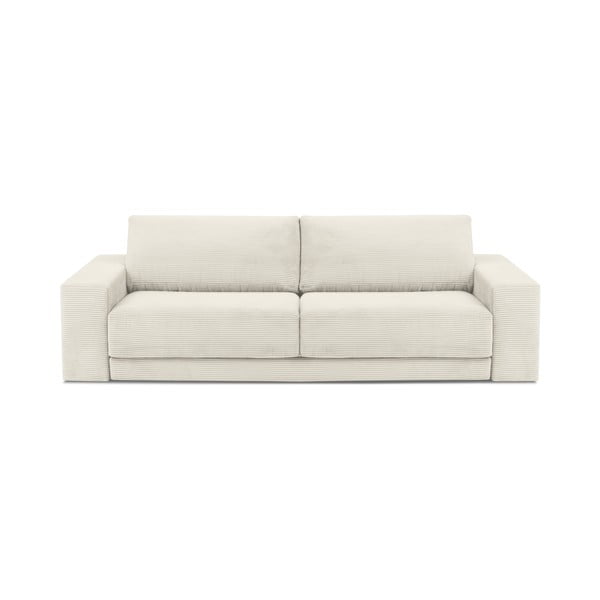 Smėlio spalvos aksominė sofa-lova Milo Casa Donatella