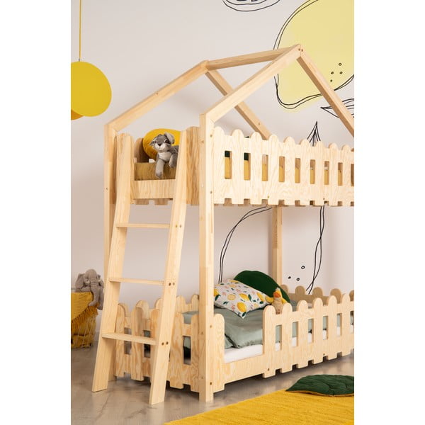 Vaikiška dviaukštė lova 80x200 cm Kaiko B - Adeko