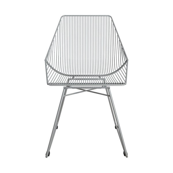 Pilkos spalvos metalinė kėdė CosmoLiving by Cosmopolitan Ellis