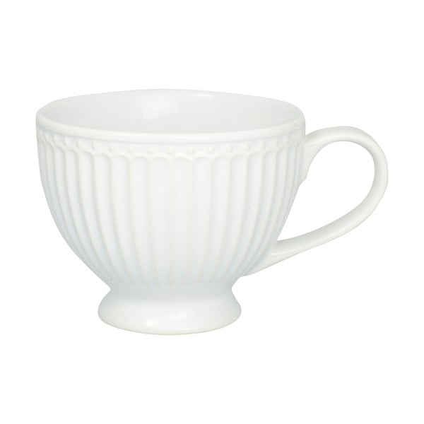 Baltas porcelianinis puodelis Green Gate Alice, 400 ml