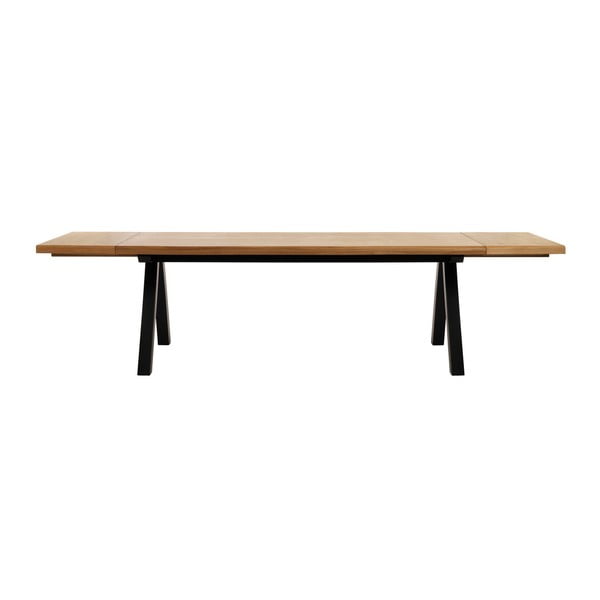 2 papildomų stalviršių komplektas valgomojo stalui iš baltojo ąžuolo Unique Furniture Oliveto