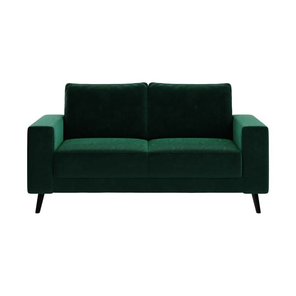 Tamsiai žalios spalvos aksominė sofa Ghado Fynn, 168 cm