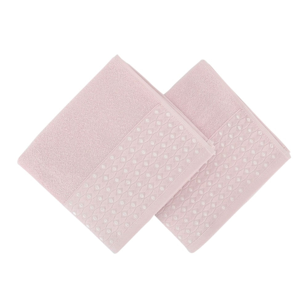 2 rožinių rankšluosčių rinkinys Ulla